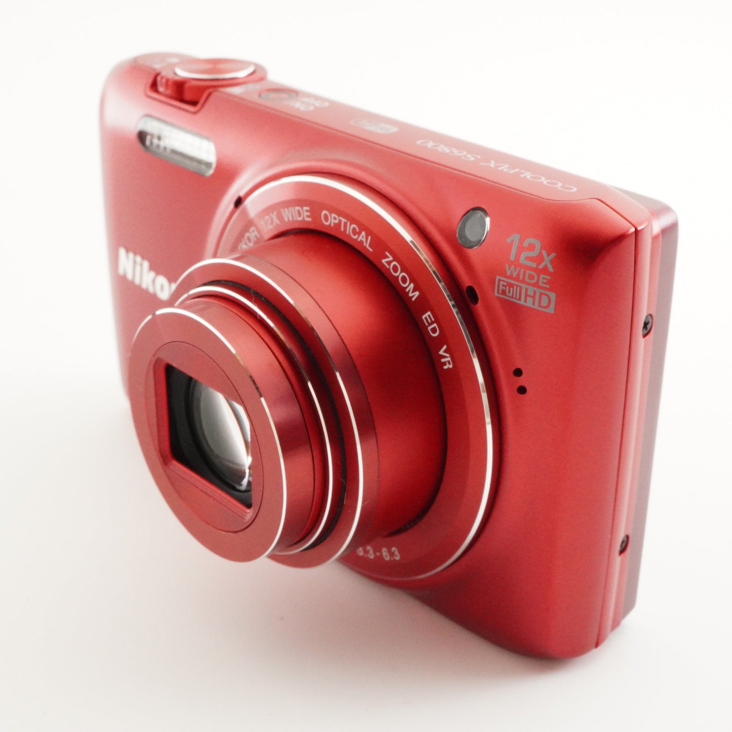 Nikon COOLPIX S6800 Red With 4GB SDHC Card Digital Camera from Japan #4006