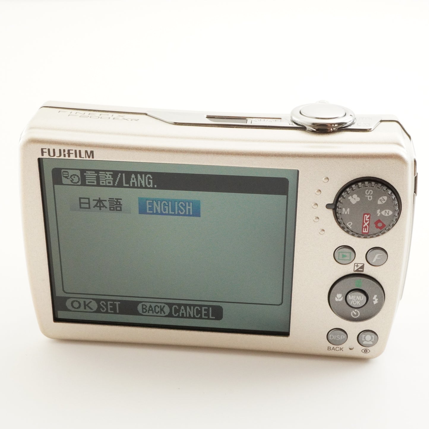 FUJIFILM FINEPIX F200 EXR Silver In Box With 4GB SDHC Card from Japan #6882