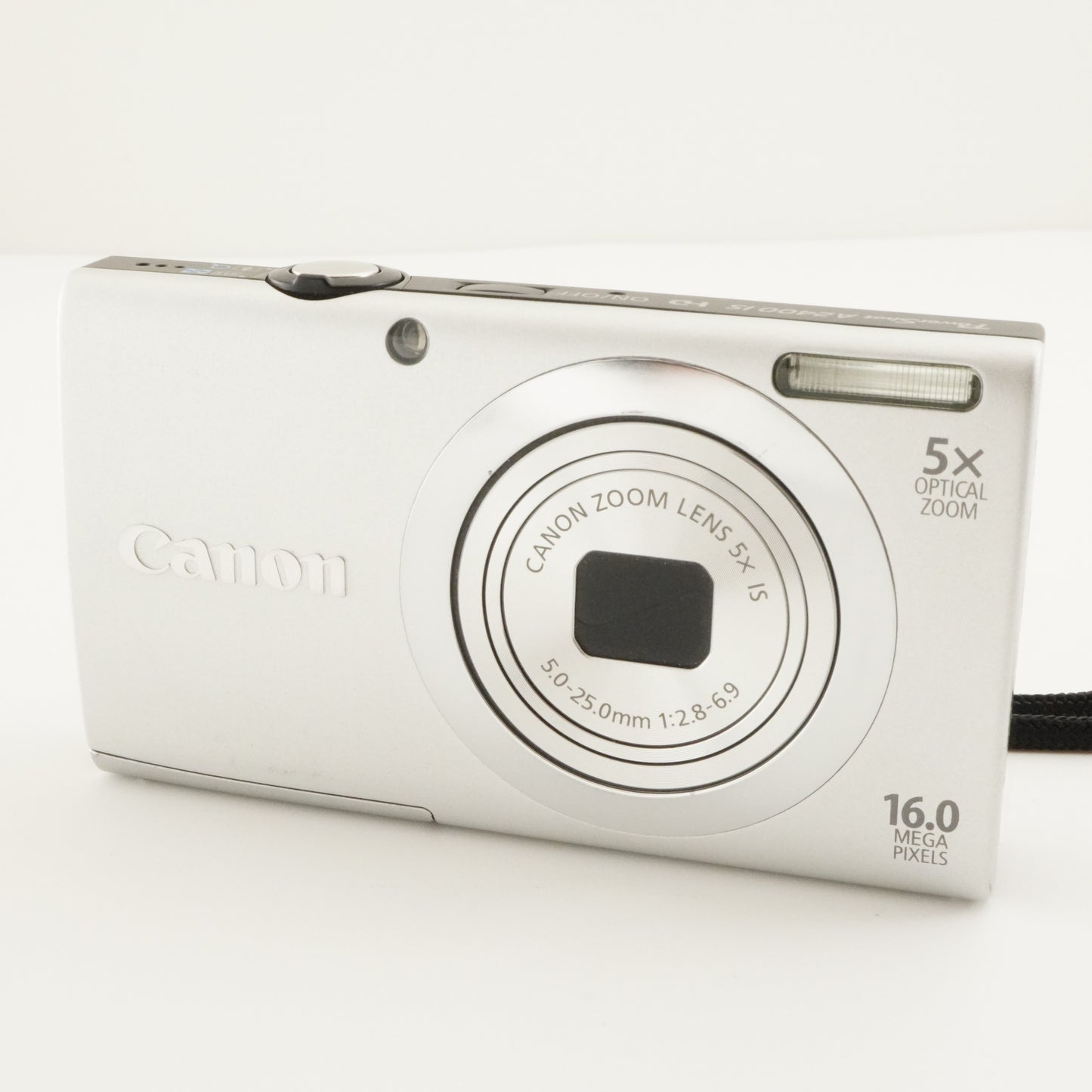 Canon PowerShot A2400 IS Silver In Box With 4GB SDHC Card from Japan #6960