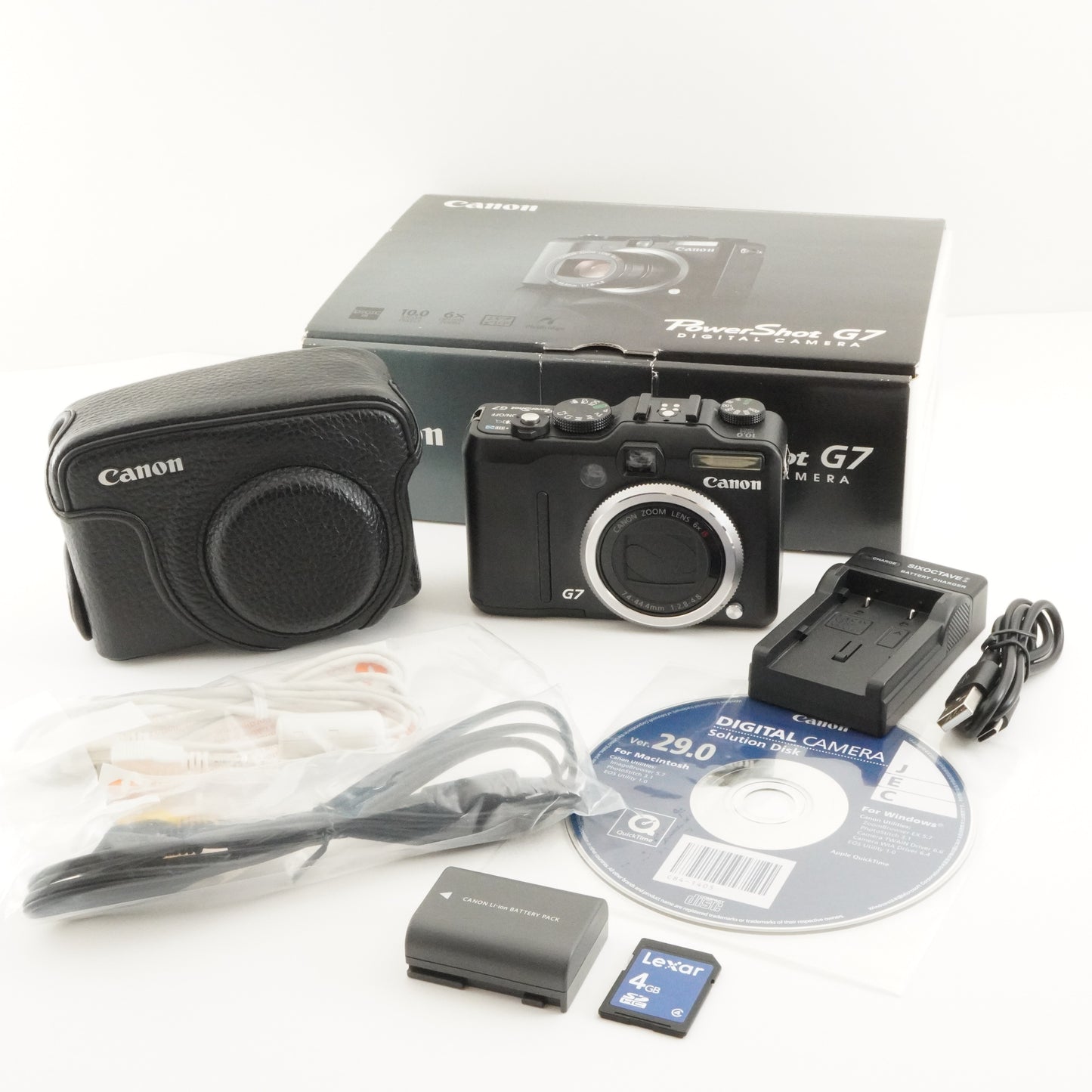 Canon PowerShot G7 In Box With 4GB SDHC Card Digital Camera from Japan #6957