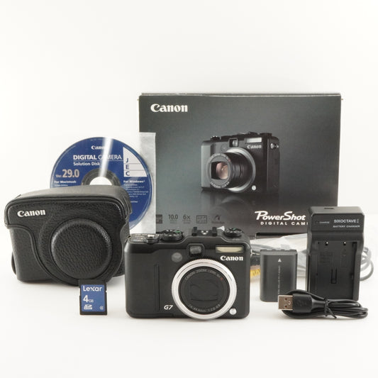 Canon PowerShot G7 In Box With 4GB SDHC Card Digital Camera from Japan #6957