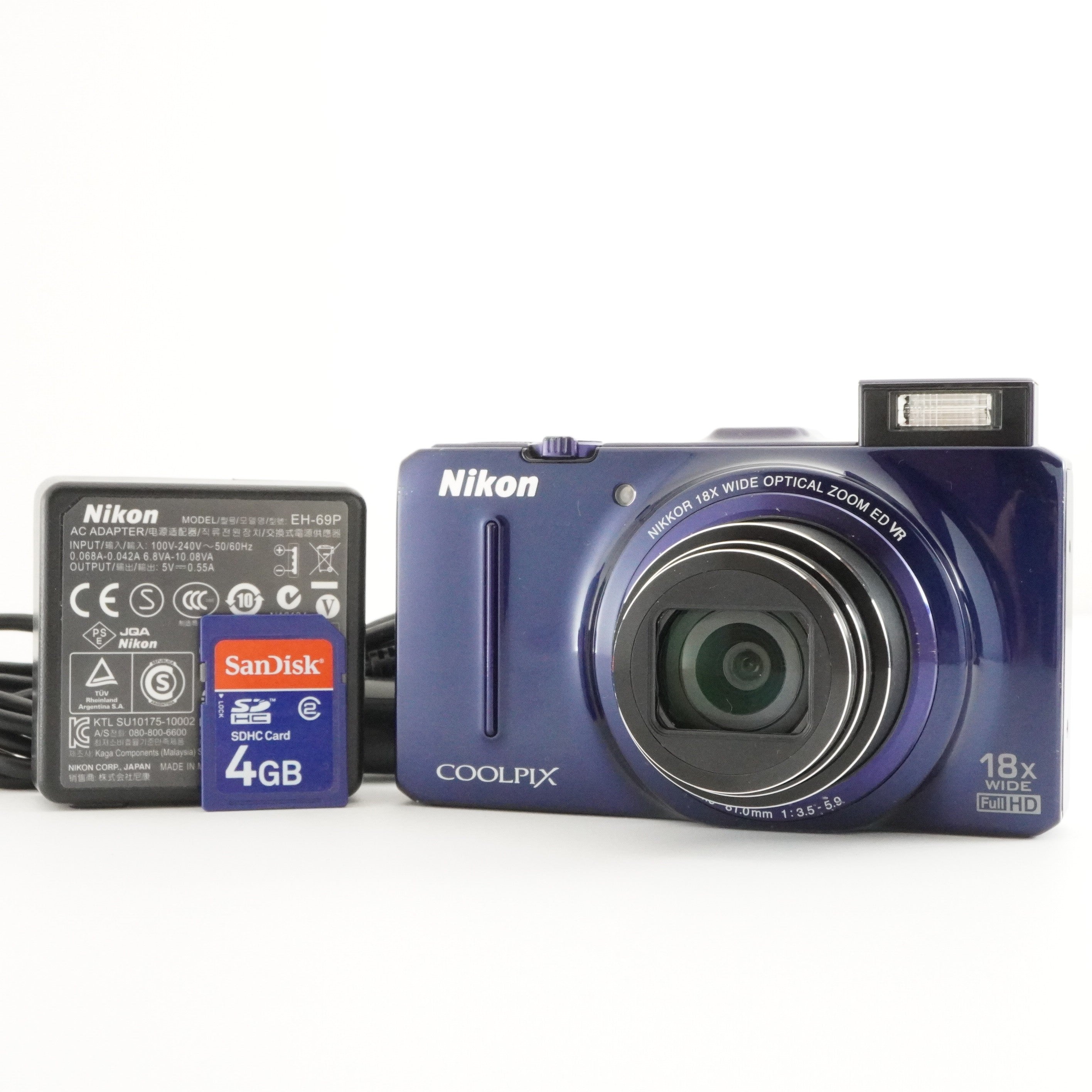 Nikon COOLPIX S9300 Blue With 4GB SDHC Card Digital Camera Nikon COOLPIX S9300 Blue With 4GB SDHC Card Digital Camera
