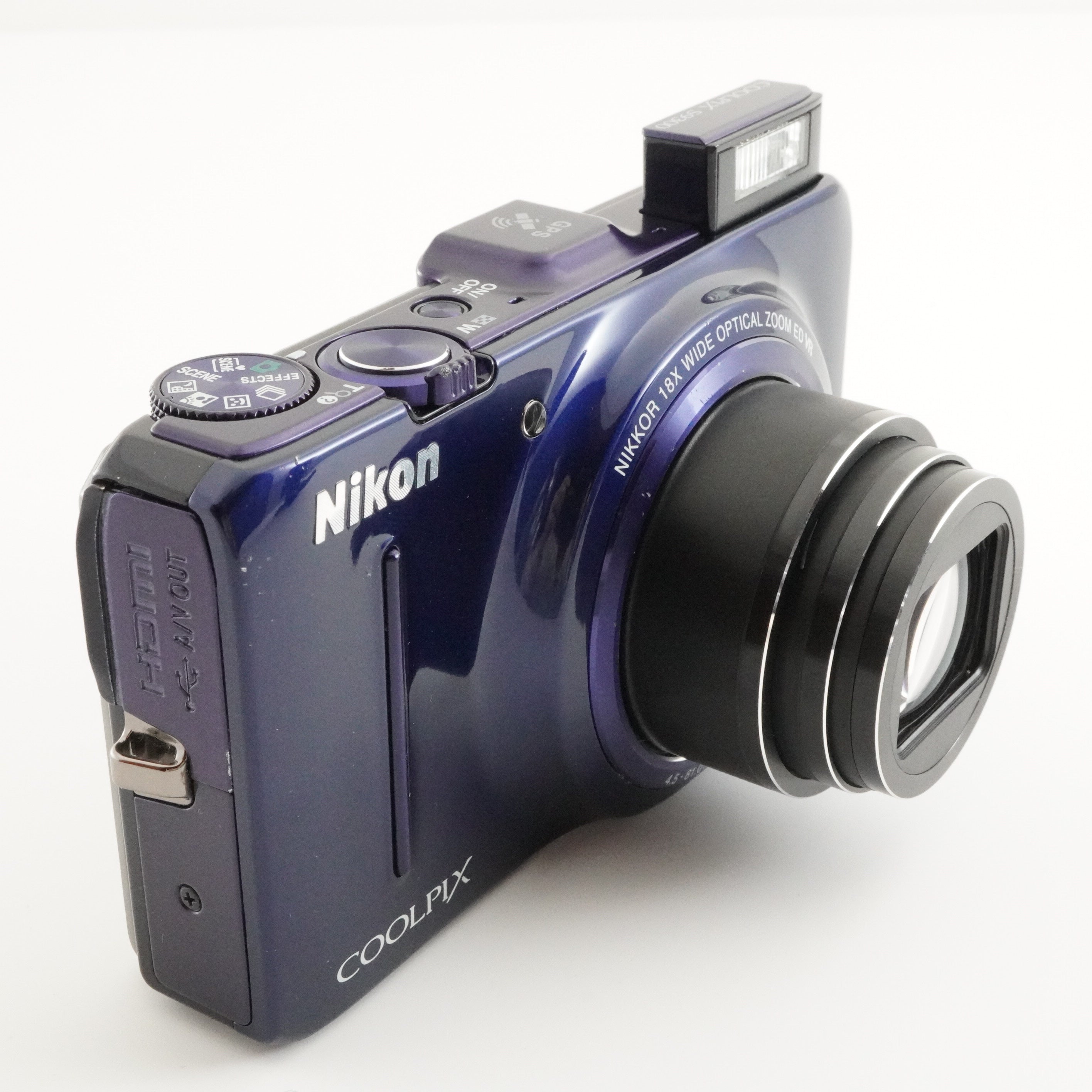 Nikon COOLPIX S9300 Blue With 4GB SDHC Card Digital Camera