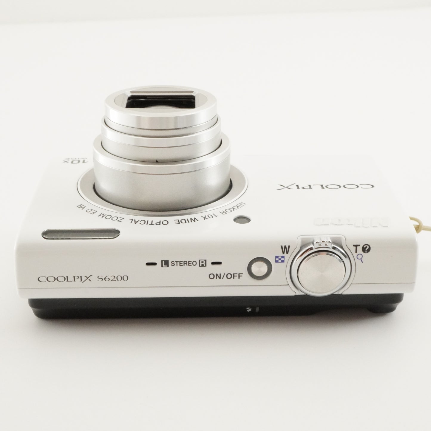Nikon COOLPIX S6200 White With 4GB SDHC Card Digital Camera from Japan #3995