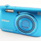 Nikon COOLPIX S3600 Blue In Box + 4GB SDHC Card Digital Camera from Japan #2548