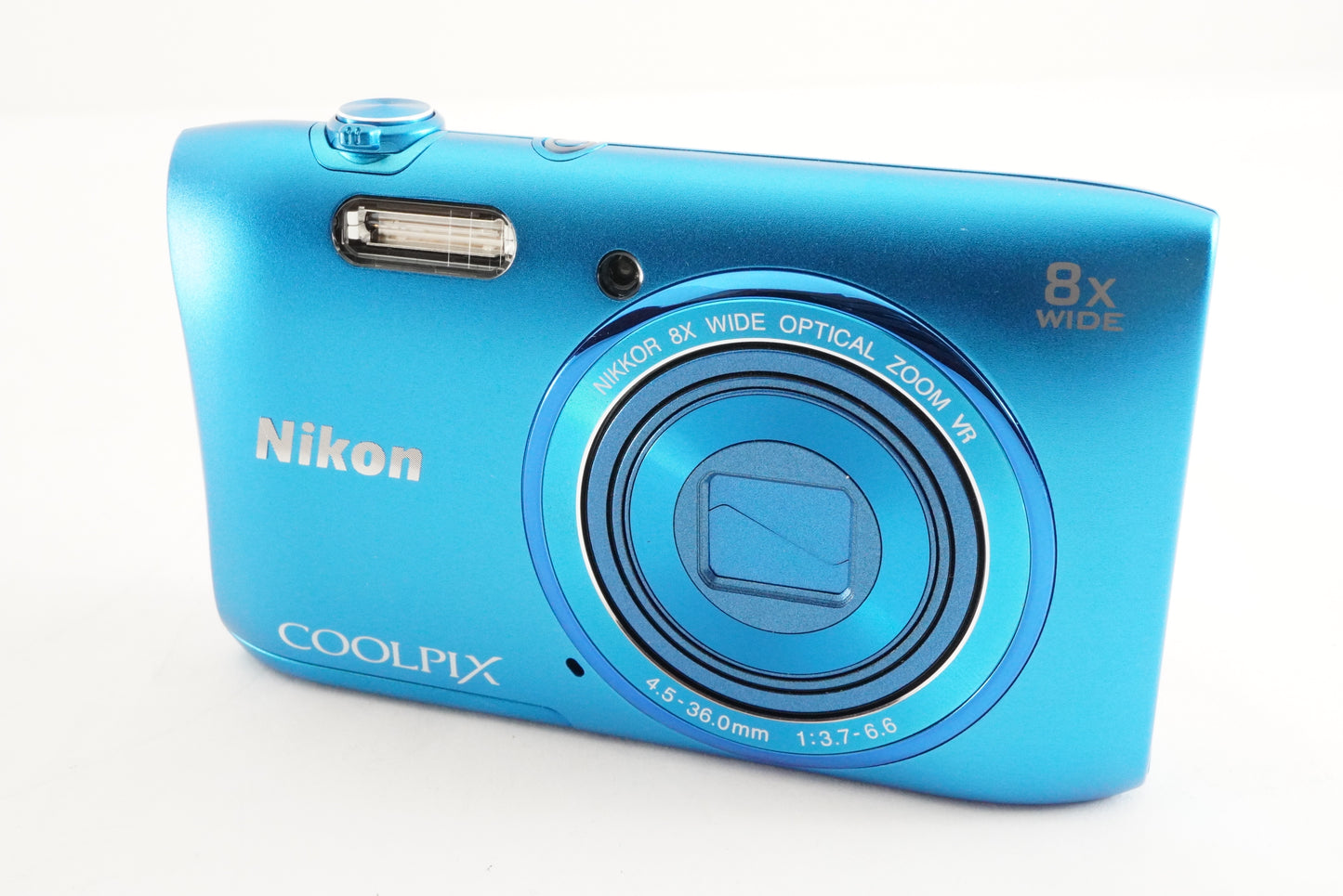 Nikon COOLPIX S3600 Blue In Box + 4GB SDHC Card Digital Camera from Japan #2548