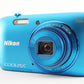 Nikon COOLPIX S3600 Blue In Box + 4GB SDHC Card Digital Camera from Japan #2548