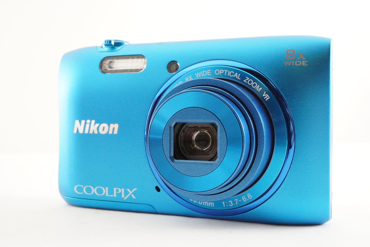 Nikon COOLPIX S3600 Blue In Box + 4GB SDHC Card Digital Camera from Japan #2548