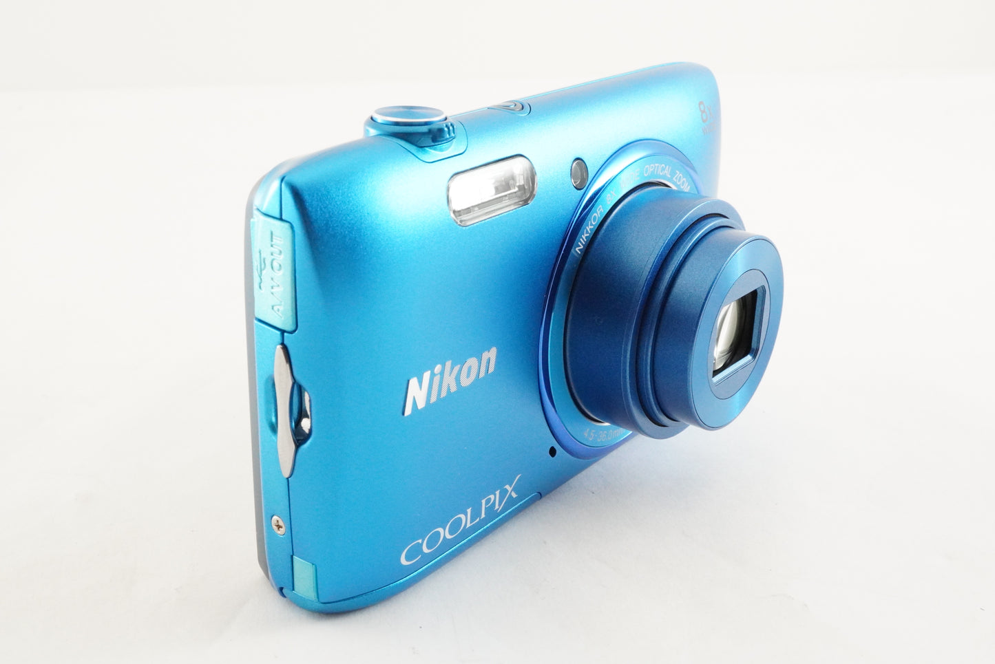 Nikon COOLPIX S3600 Blue In Box + 4GB SDHC Card Digital Camera from Japan #2548