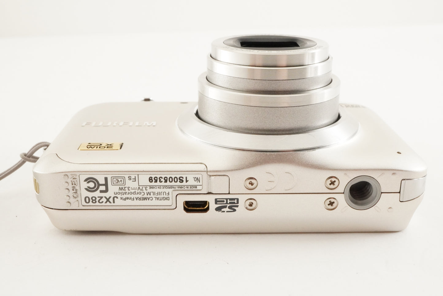 FUJIFILM FINEPIX JX280 Silver With 4GB SDHC Card Digital Camera from Japan #2566