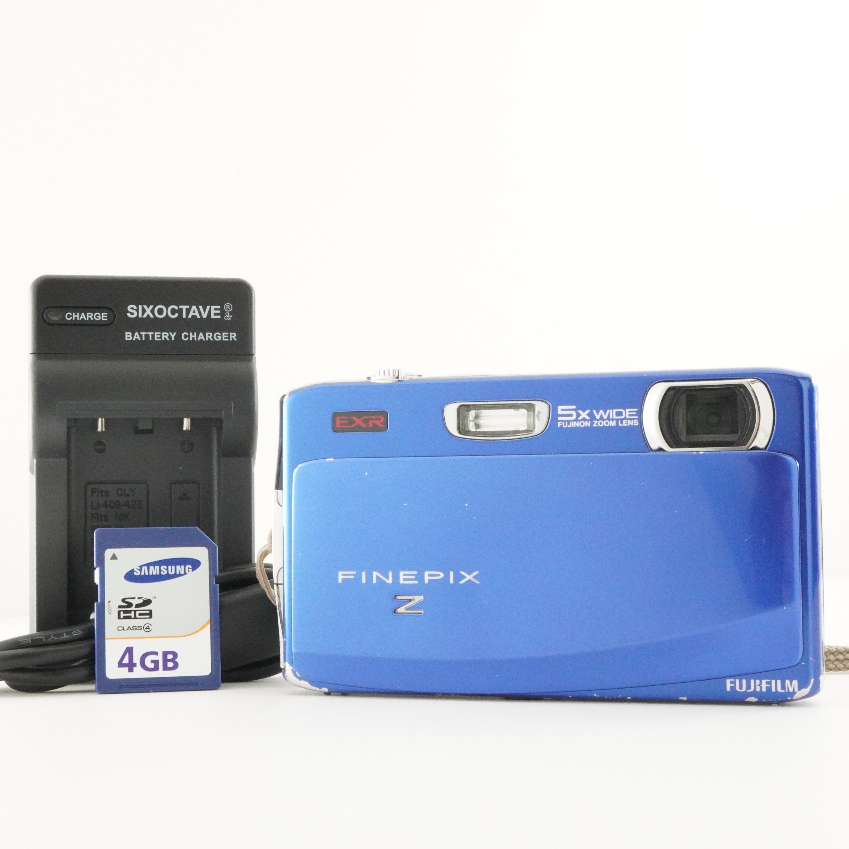 FUJIFILM FINEPIX Z900 EXR Blue + 4GB SDHC Card Digital