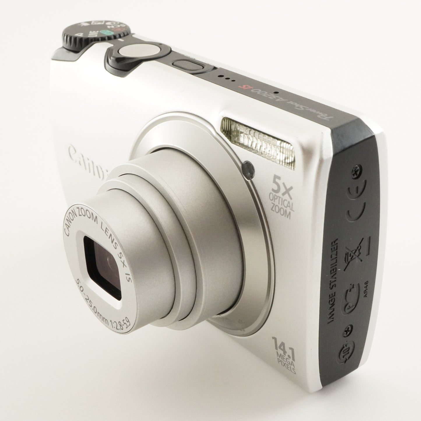 Canon PowerShot A3200 IS Silver + 4GB SDHC Card Digital Camera from Japan #7363