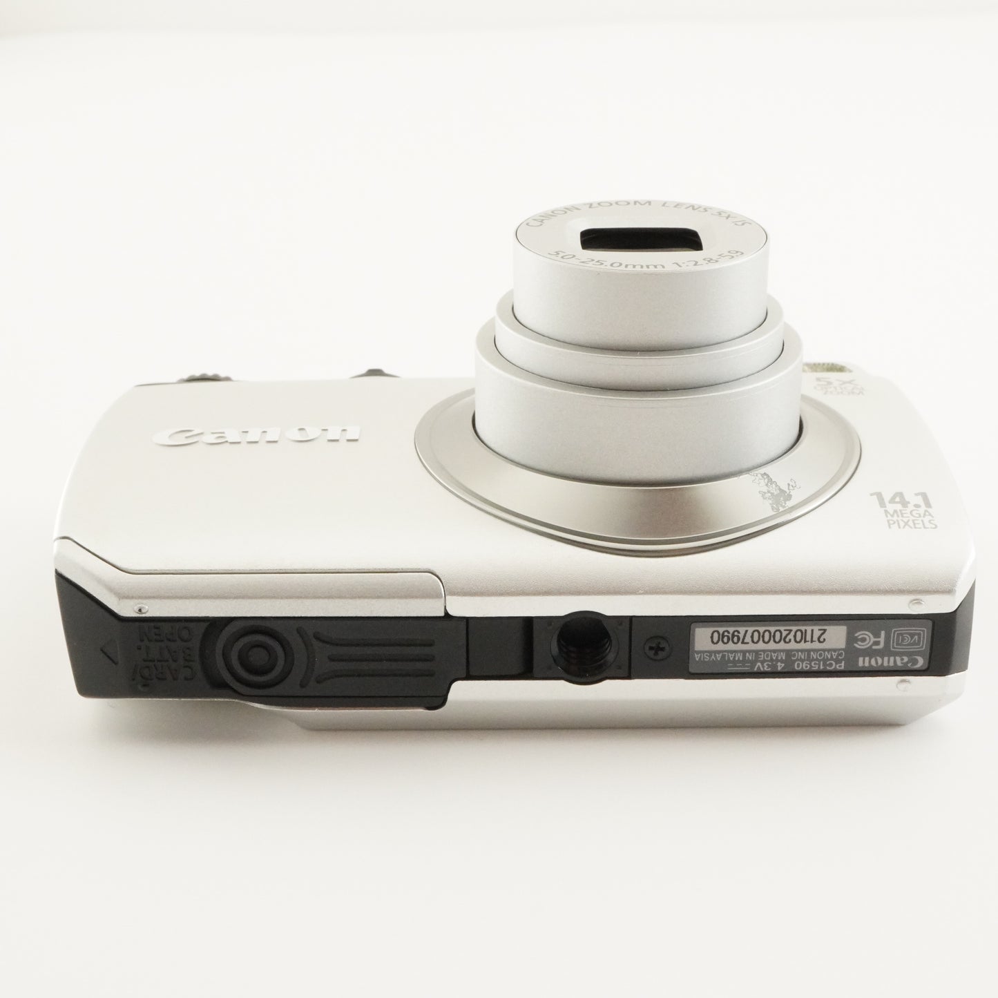 Canon PowerShot A3200 IS Silver + 4GB SDHC Card Digital Camera from Japan #7363