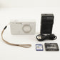 CASIO EXILIM EX-ZR70 White With 4GB SDHC Card Digital Camera from Japan #7378