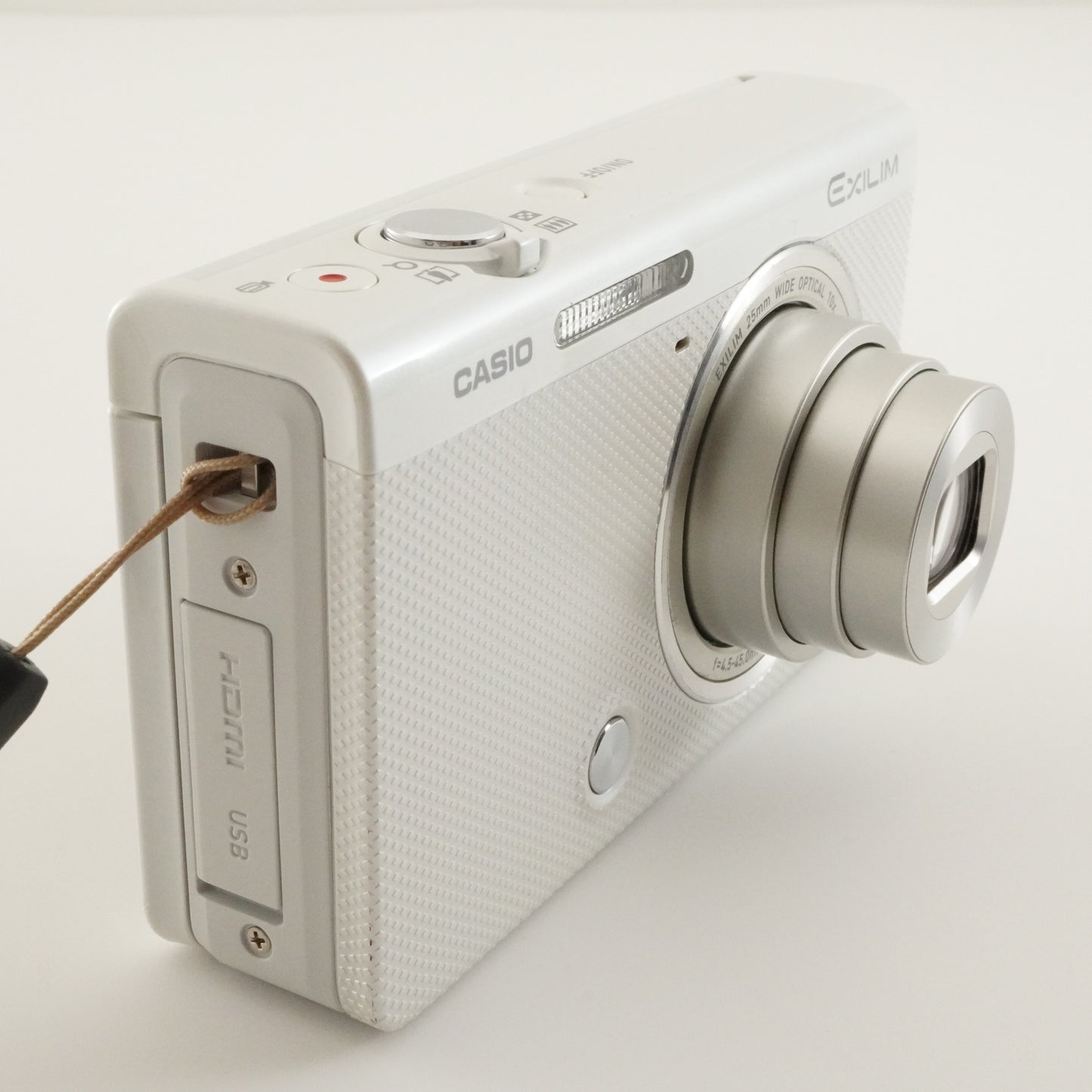 CASIO EXILIM EX-ZR70 White With 4GB SDHC Card Digital Camera from Japan #7378