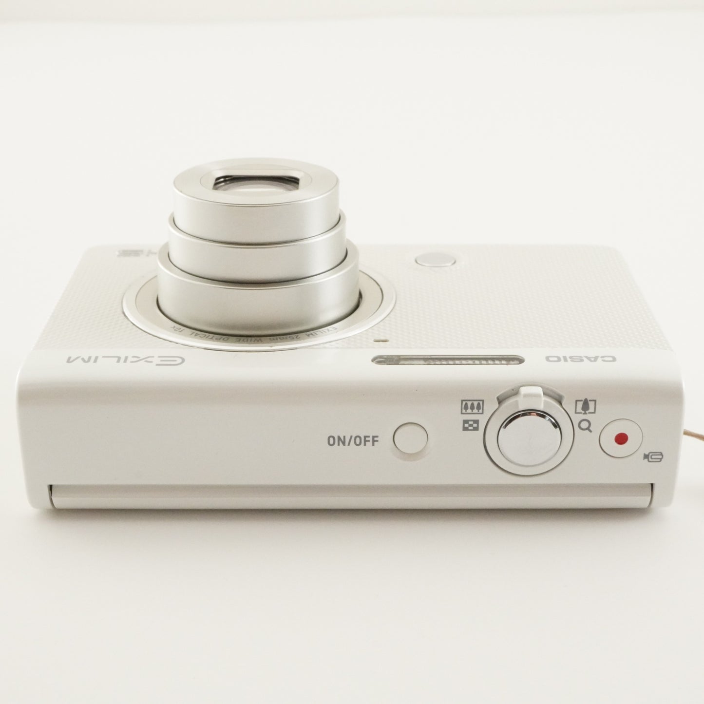 CASIO EXILIM EX-ZR70 White With 4GB SDHC Card Digital Camera from Japan #7378