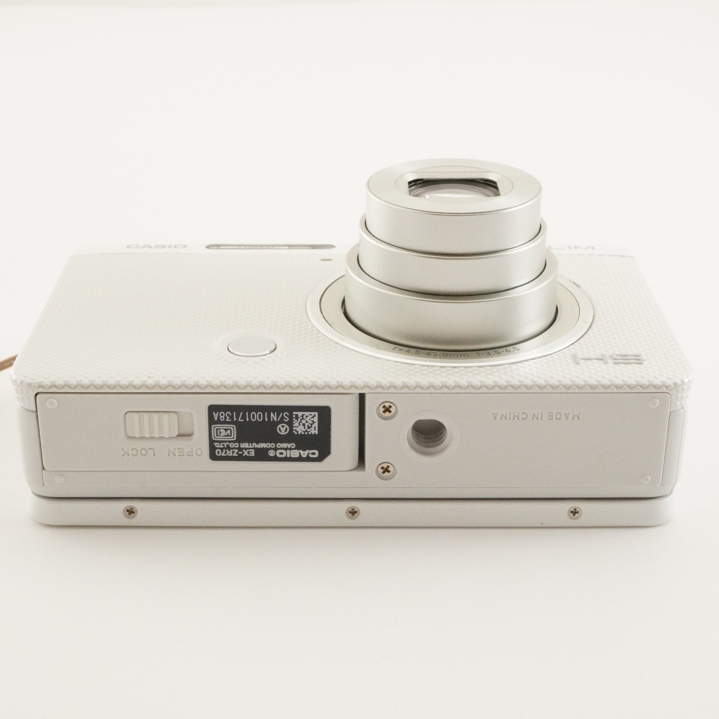 CASIO EXILIM EX-ZR70 White With 4GB SDHC Card Digital Camera from Japan #7378