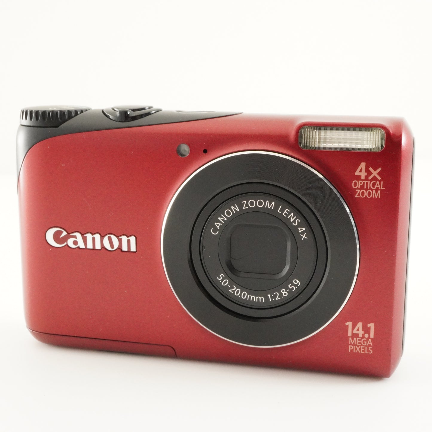 Canon PowerShot A2200 Red With 4GB SDHC Card Digital Camera from Japan #7313