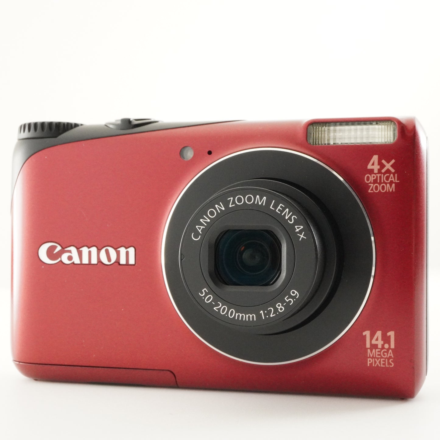Canon PowerShot A2200 Red With 4GB SDHC Card Digital Camera from Japan #7313