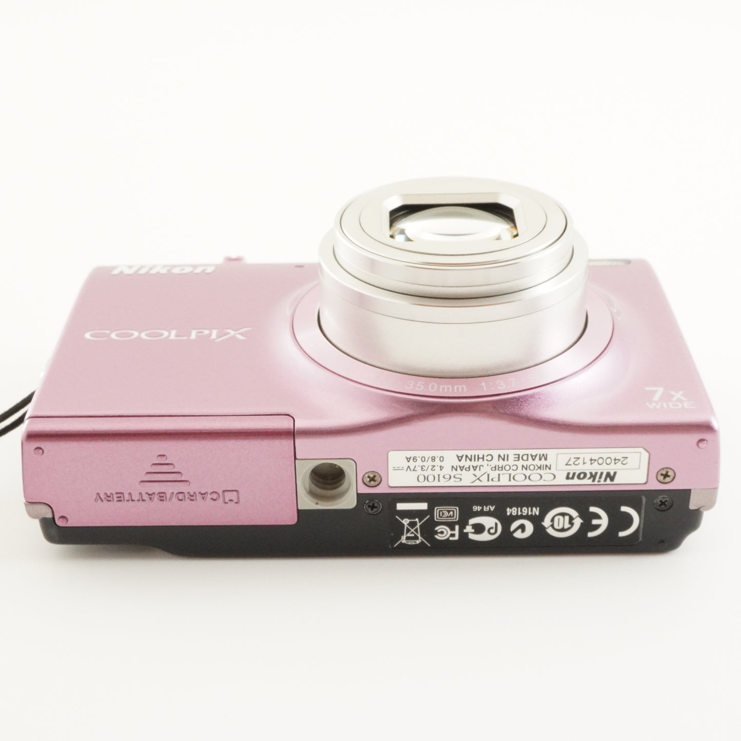 Nikon COOLPIX S6100 Pink With 4GB SDHC Card Digital Camera from Japan #7372