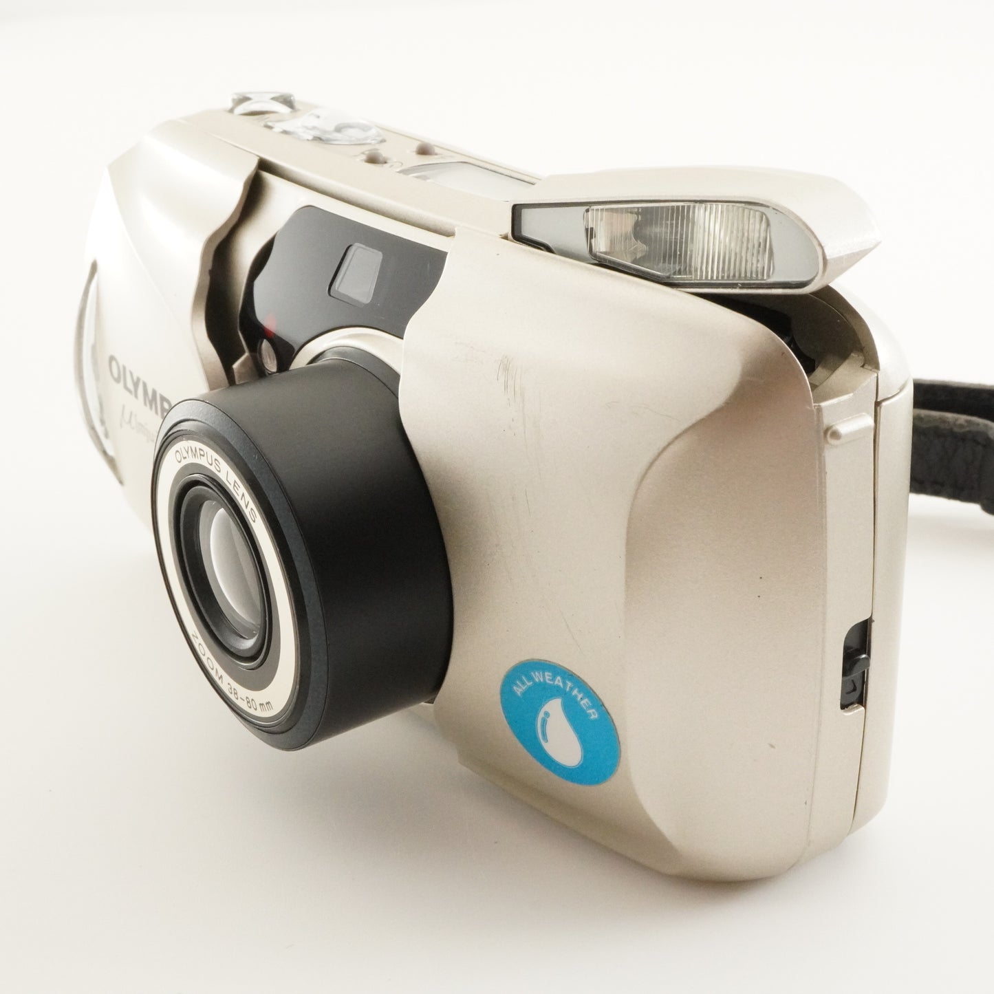 OLYMPUS mju II ZOOM [mju;] + RC-200 Point & Shoot Film Camera from Japan #7335