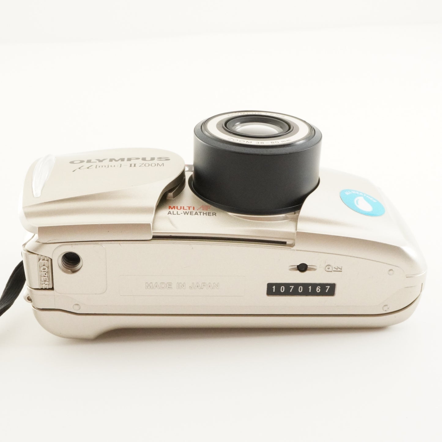 OLYMPUS mju II ZOOM [mju;] + RC-200 Point & Shoot Film Camera from Japan #7335