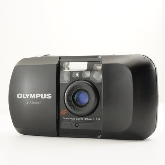 OLYMPUS mju I Black [mju:] Point & Shoot Film Camera from Japan #6235