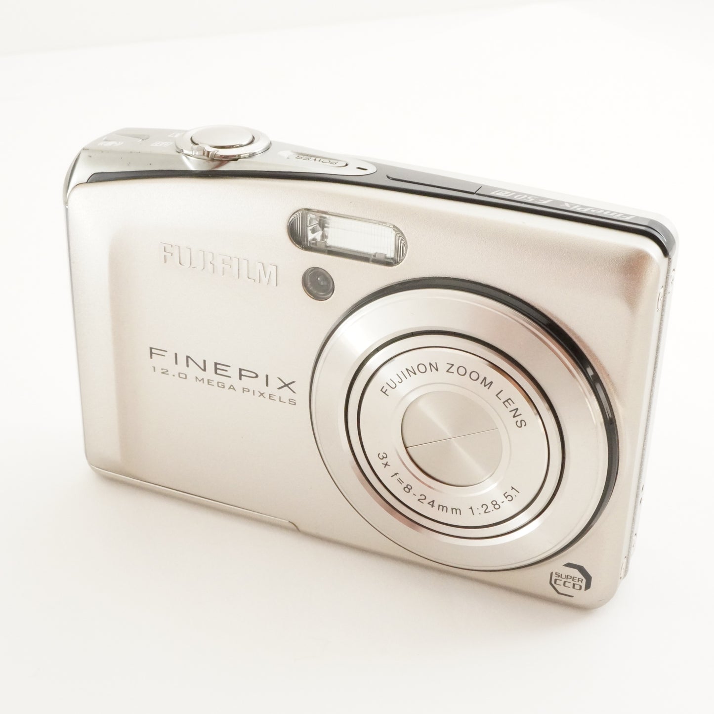 FUJIFILM FINEPIX F50fd Silver With 4GB SDHC Card Digital Camera from Japan #2759