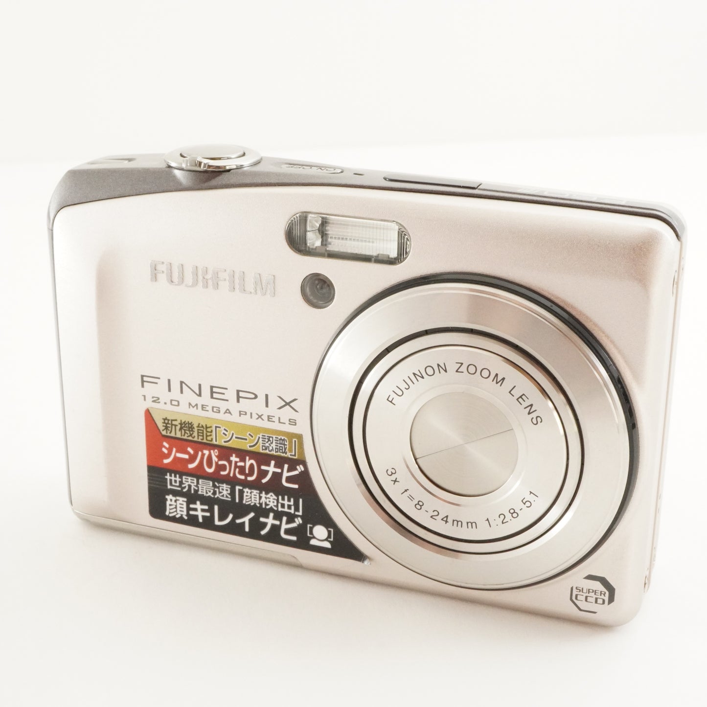 FUJIFILM FINEPIX F60fd Silver With 4GB SDHC Card Digital Camera from Japan #2750