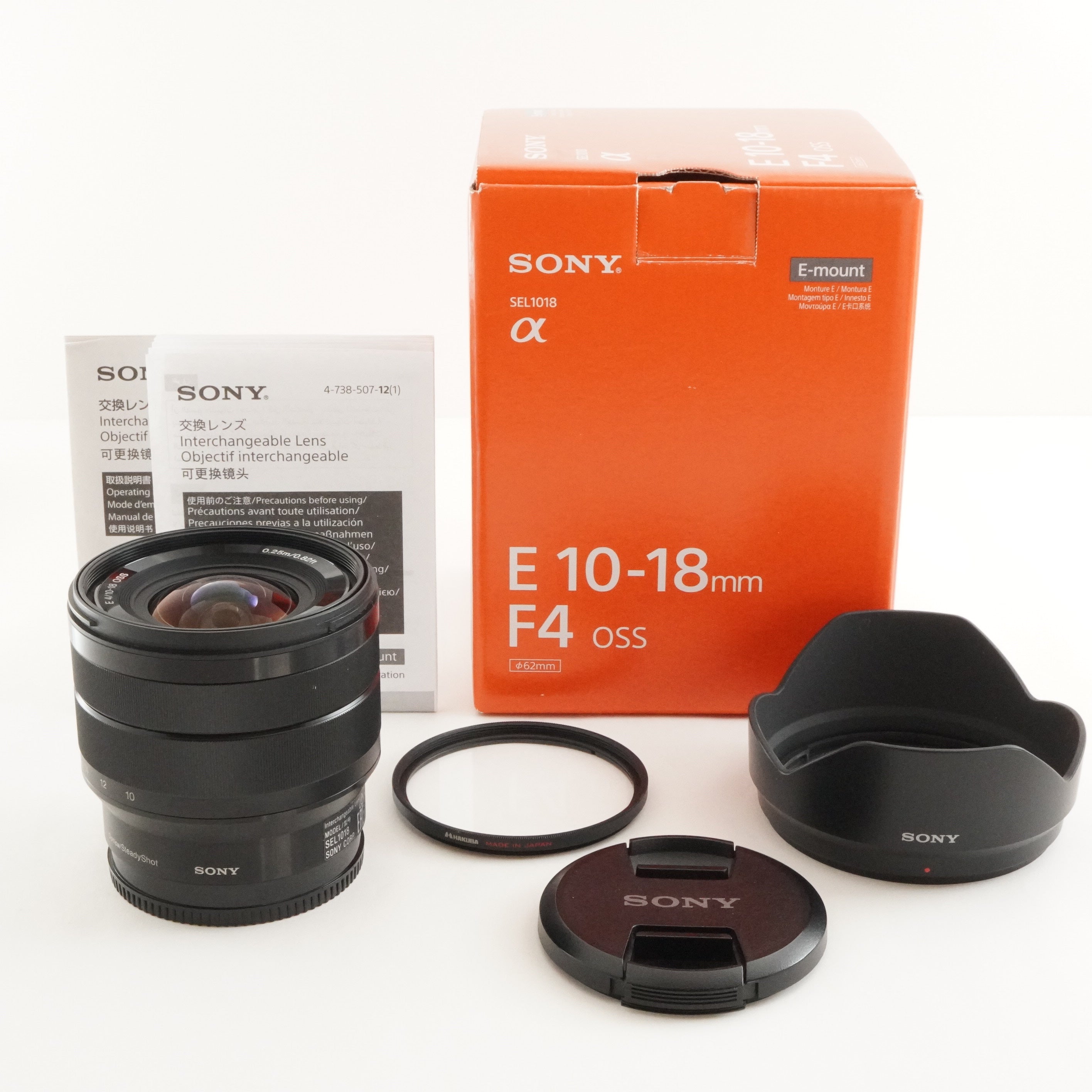 SONY E 10-18mm F4 OSS SEL1018 In Box AF ZOOM Lens from Japan