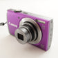 Canon PowerShot A3500 IS Purple In Box With 4GB SDHC Card from Japan #2736