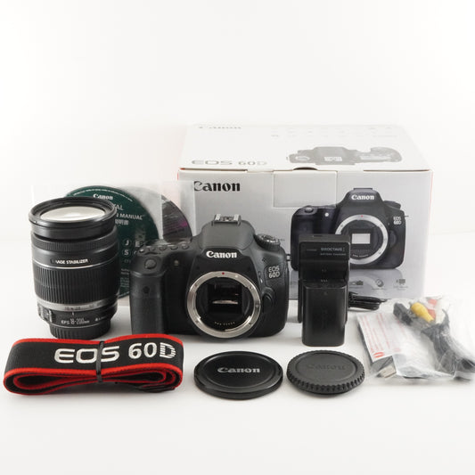 [S/C 1,814] Canon EOS 60D In Box + EF-S 18-200mm F3.5-5.6 IS from Japan #4145