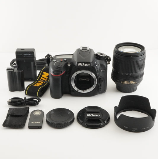 [S/C 7,282] Nikon D7100 + AF-S 18-105mm F3.5-5.6 G ED VR +ML-L3 from Japan #4294