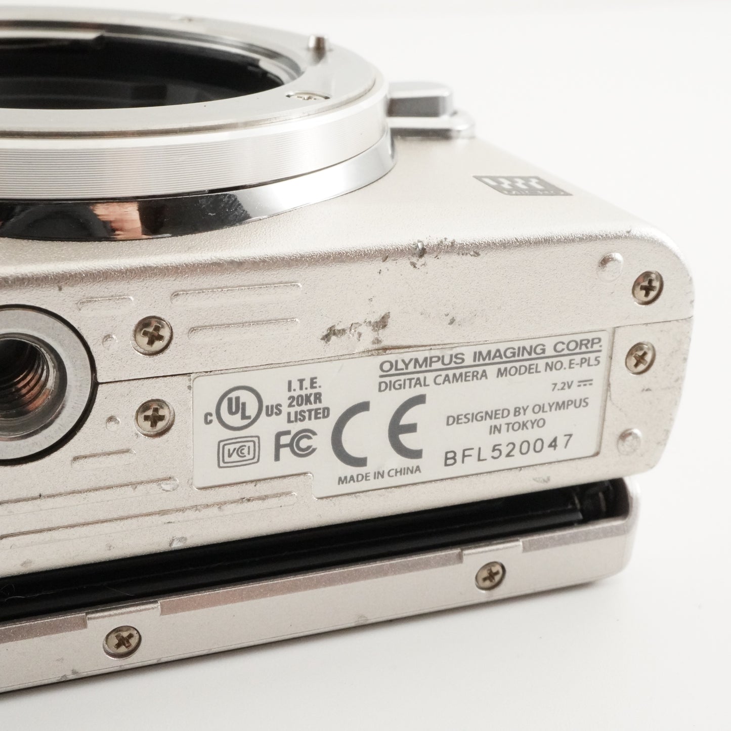 OLYMPUS PEN Lite E-PL5 Silver + M.ZUIKO 14-42mm + 40-150mm from Japan #4599