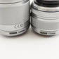 OLYMPUS PEN Lite E-PL5 Silver + M.ZUIKO 14-42mm + 40-150mm from Japan #4599