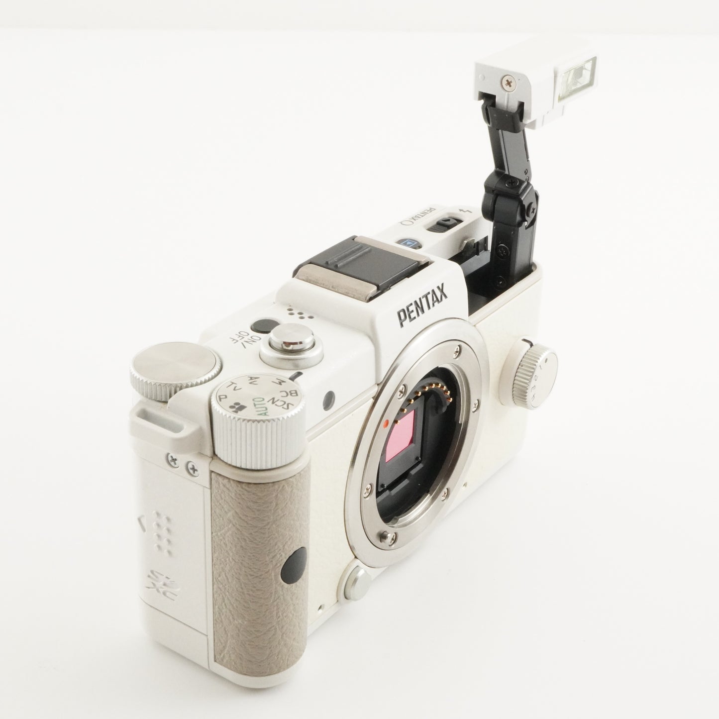 [S/C 2,733] PENTAX Q White + 8.5mm F1.9 + 5-15mm + 4GB SD Card from Japan #4318