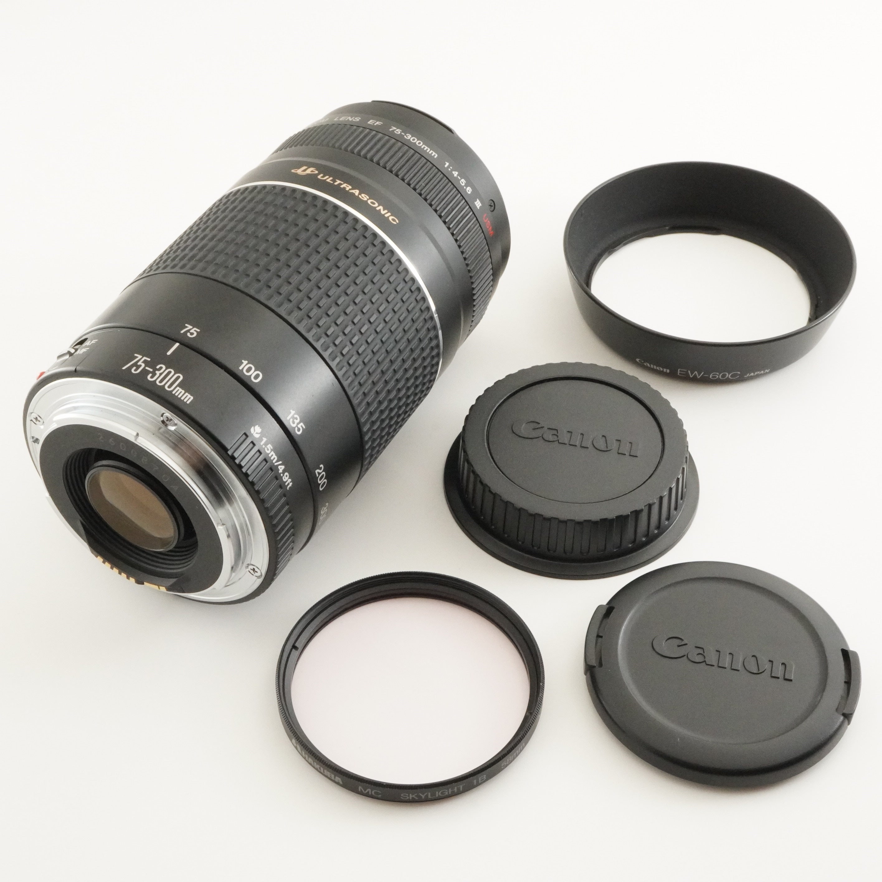 【C5791】Canon EF 75-300mm F4-5.6 USM II Canon EF 75-300mm f/4-5.6 II USM Black Lens - CeX (UK