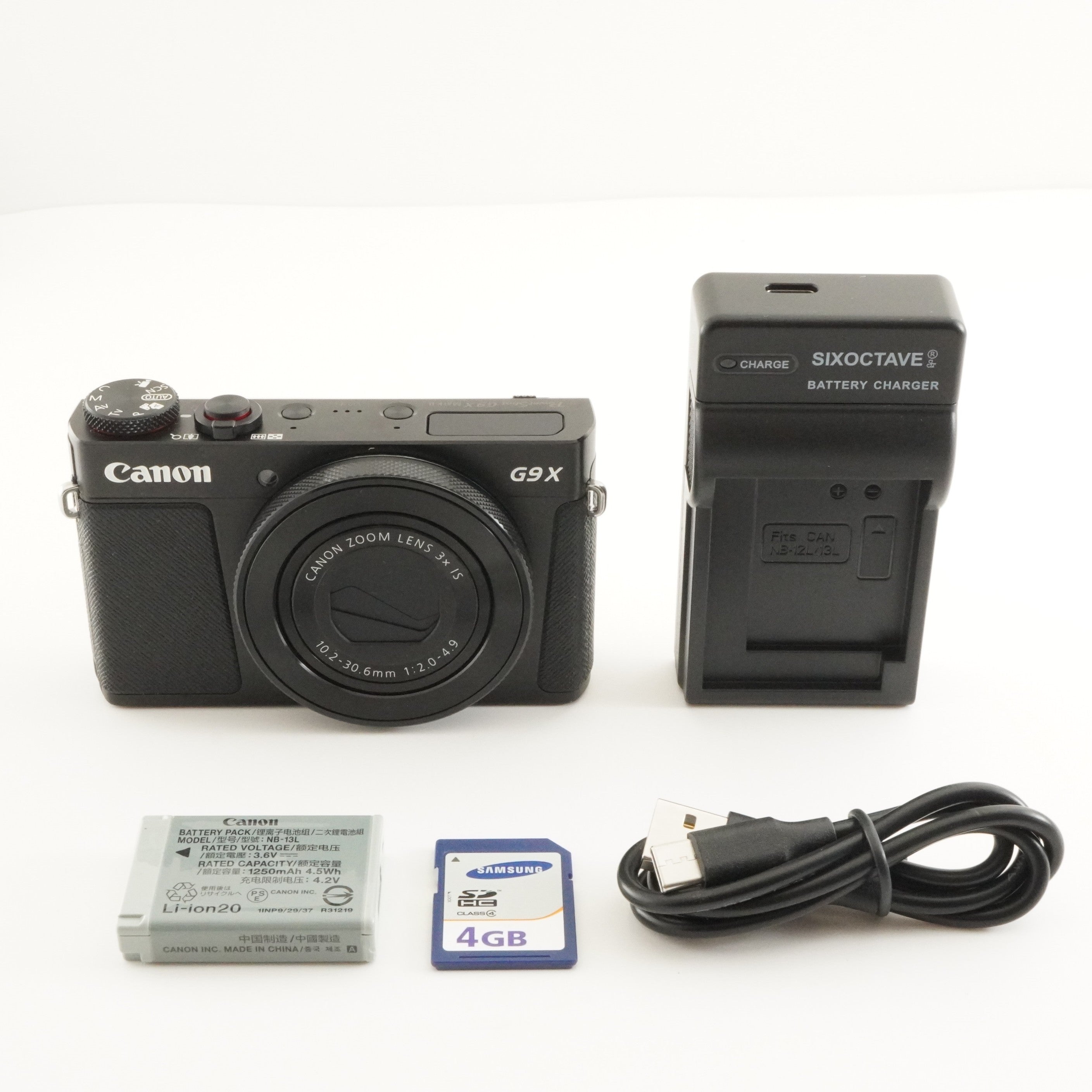 Canon PowerShot G9X Mark II Black +4GB SDHC Card Digital