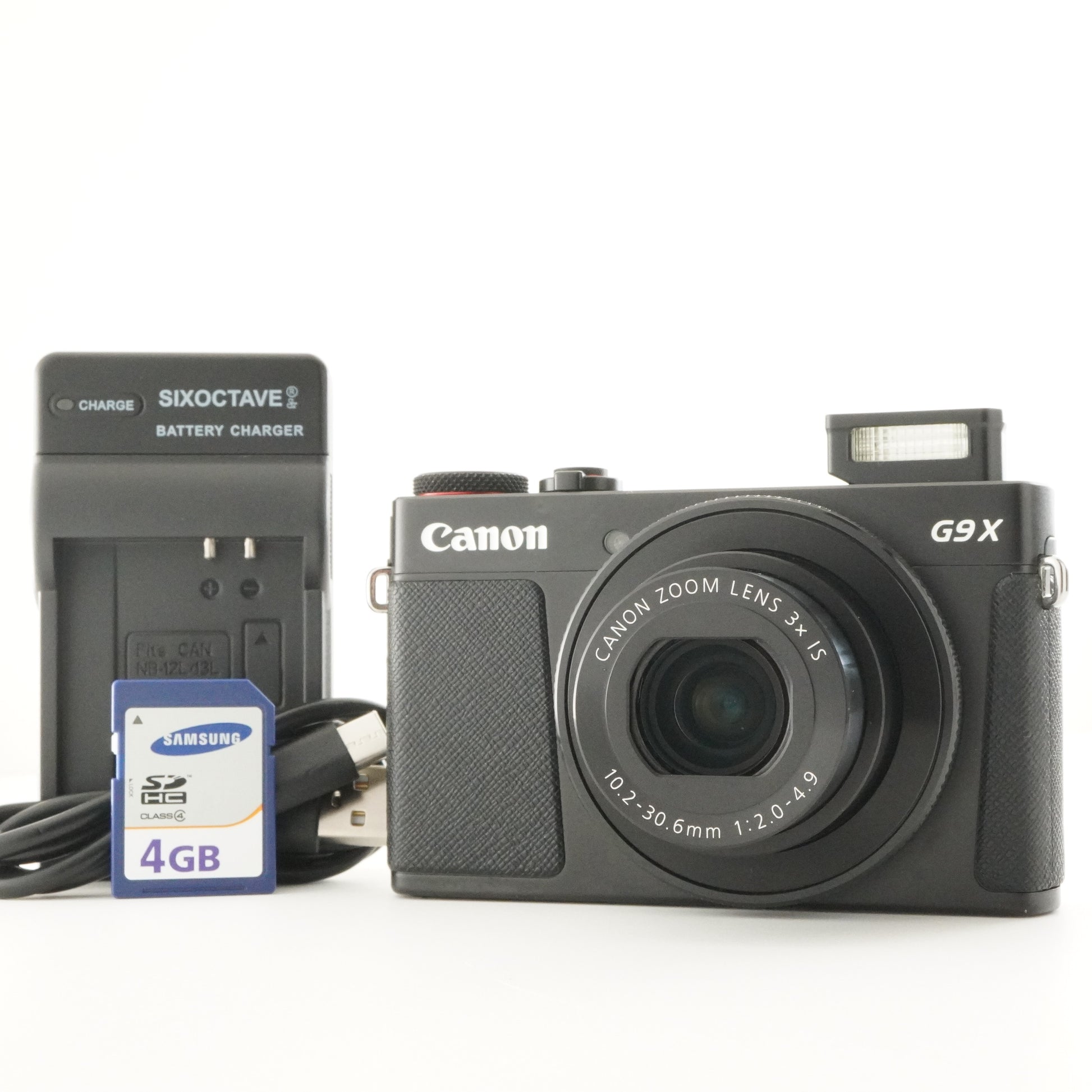 Canon PowerShot G9X Mark II Black +4GB SDHC Card Digital Camera