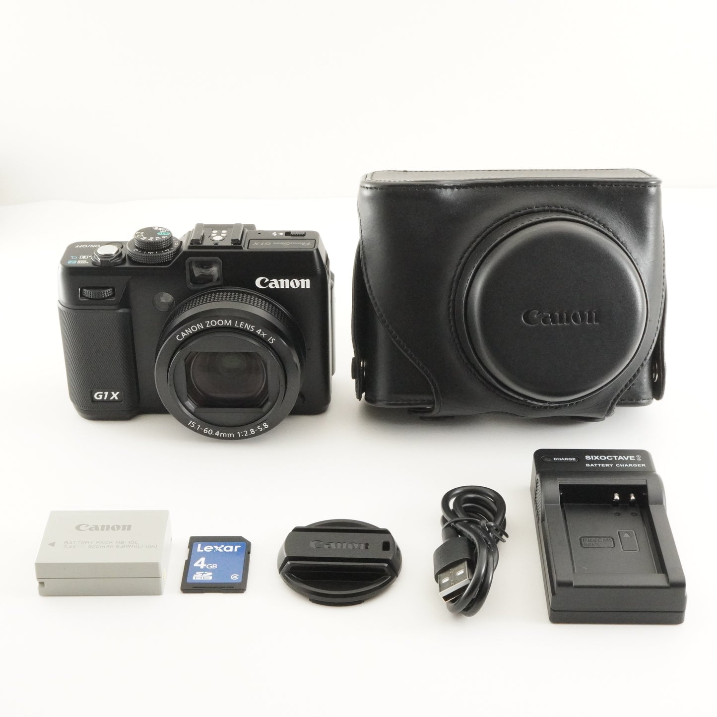 Canon PowerShot G1X With Case + 4GB SDHC Card Digital Camera from Japan #7314