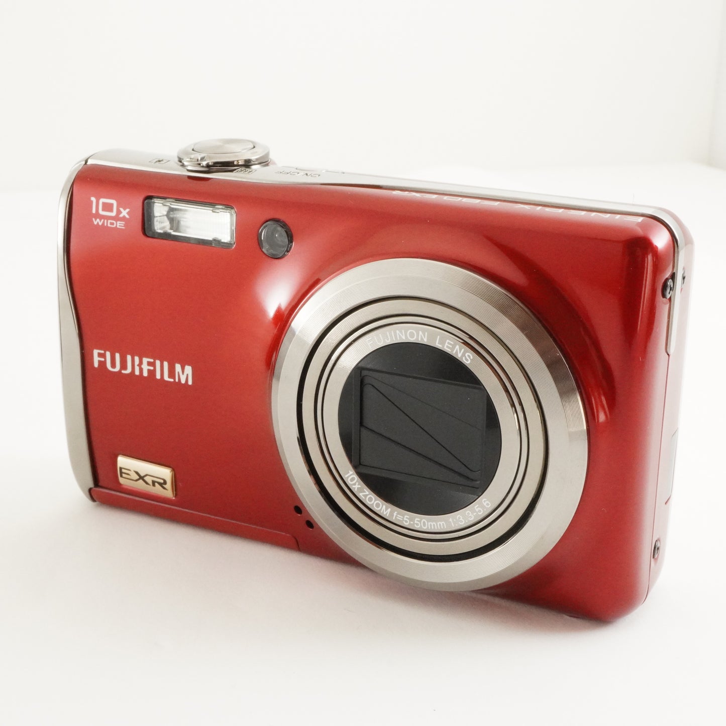 FUJIFILM FINEPIX F80 EXR Red With 4GB SDHC Card Digital Camera from Japan #2850