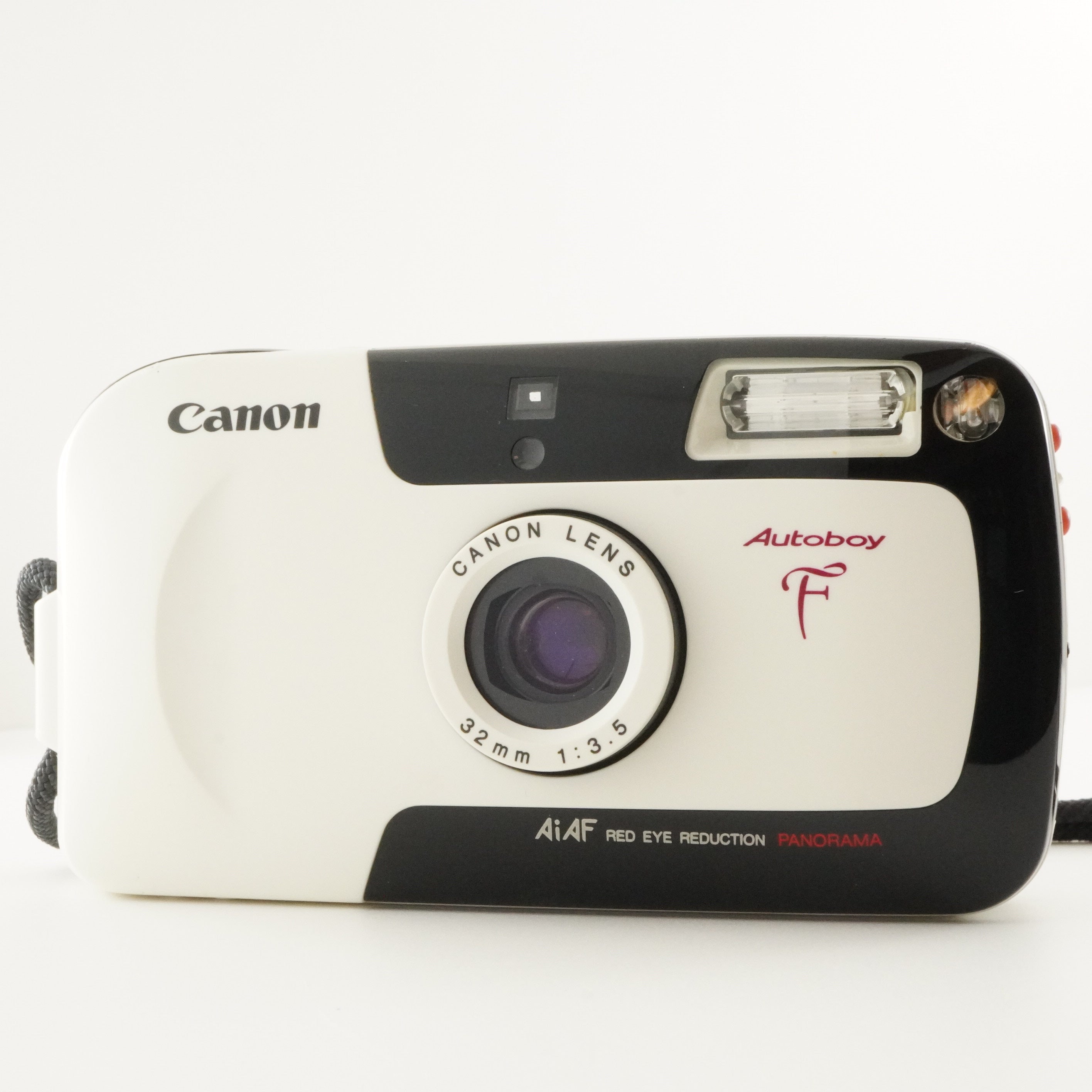 ★良品★Canon Autoboy F パンダ 32mm F3.5　#3402 Canon Autoboy F White Panda Color Point & Shoot Film Camera