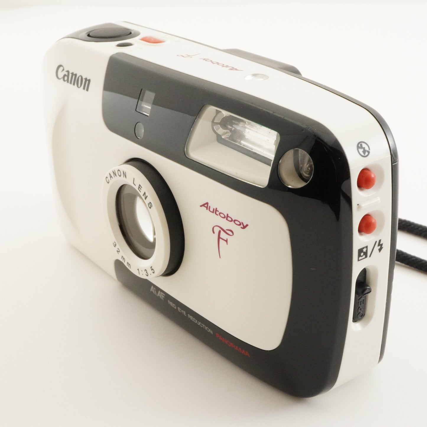 Canon Autoboy F White Panda Color Point & Shoot Film Camera from Japan #7323
