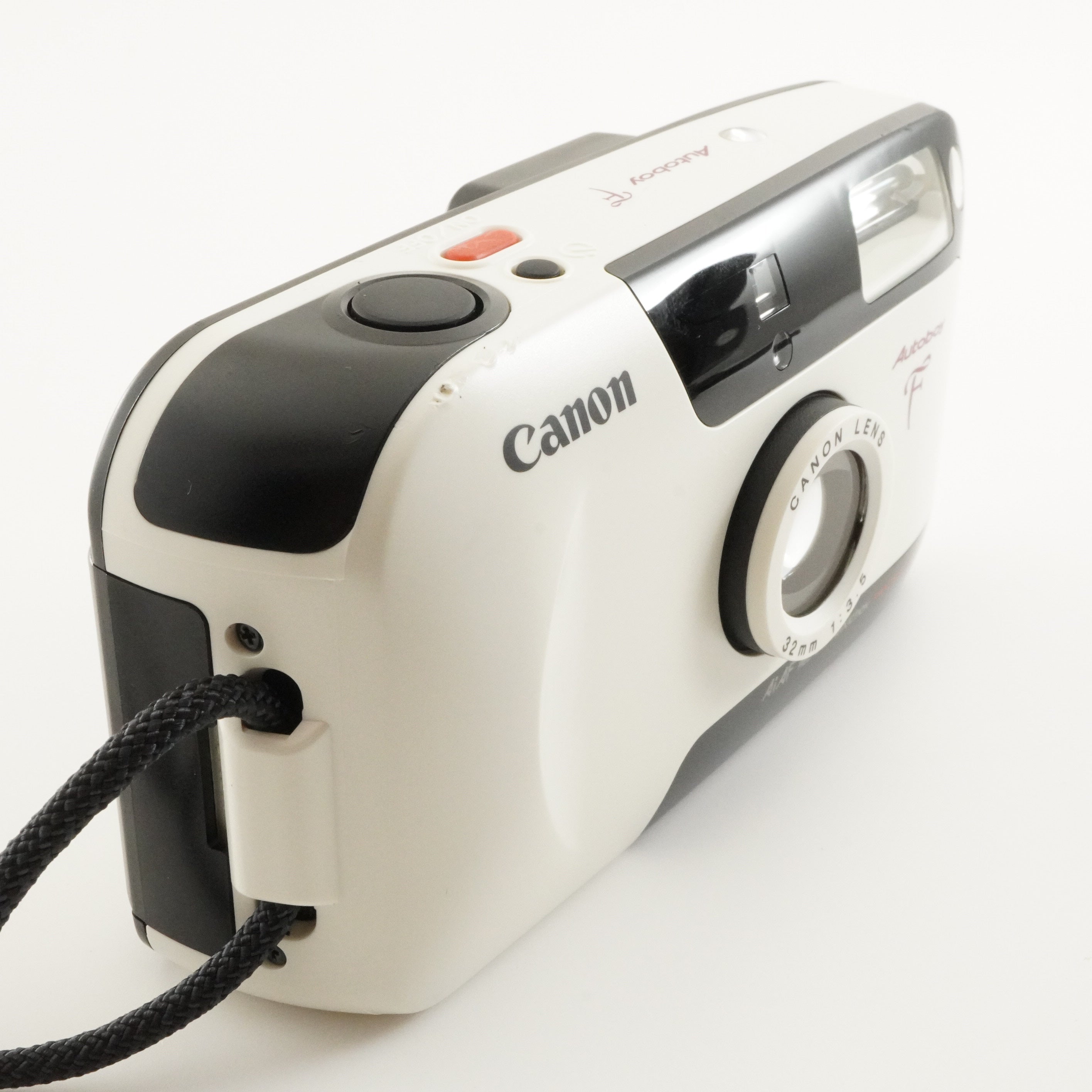 Canon Autoboy F White Panda Color Point & Shoot Film Camera from