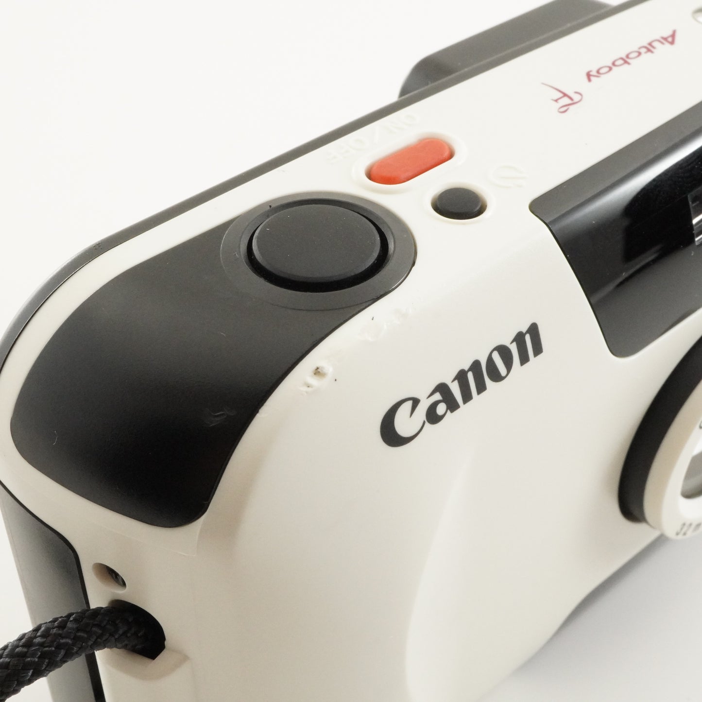 Canon Autoboy F White Panda Color Point & Shoot Film Camera from Japan #7323