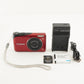 Canon PowerShot A2200 Red With 4GB SDHC Card Digital Camera from Japan #2839