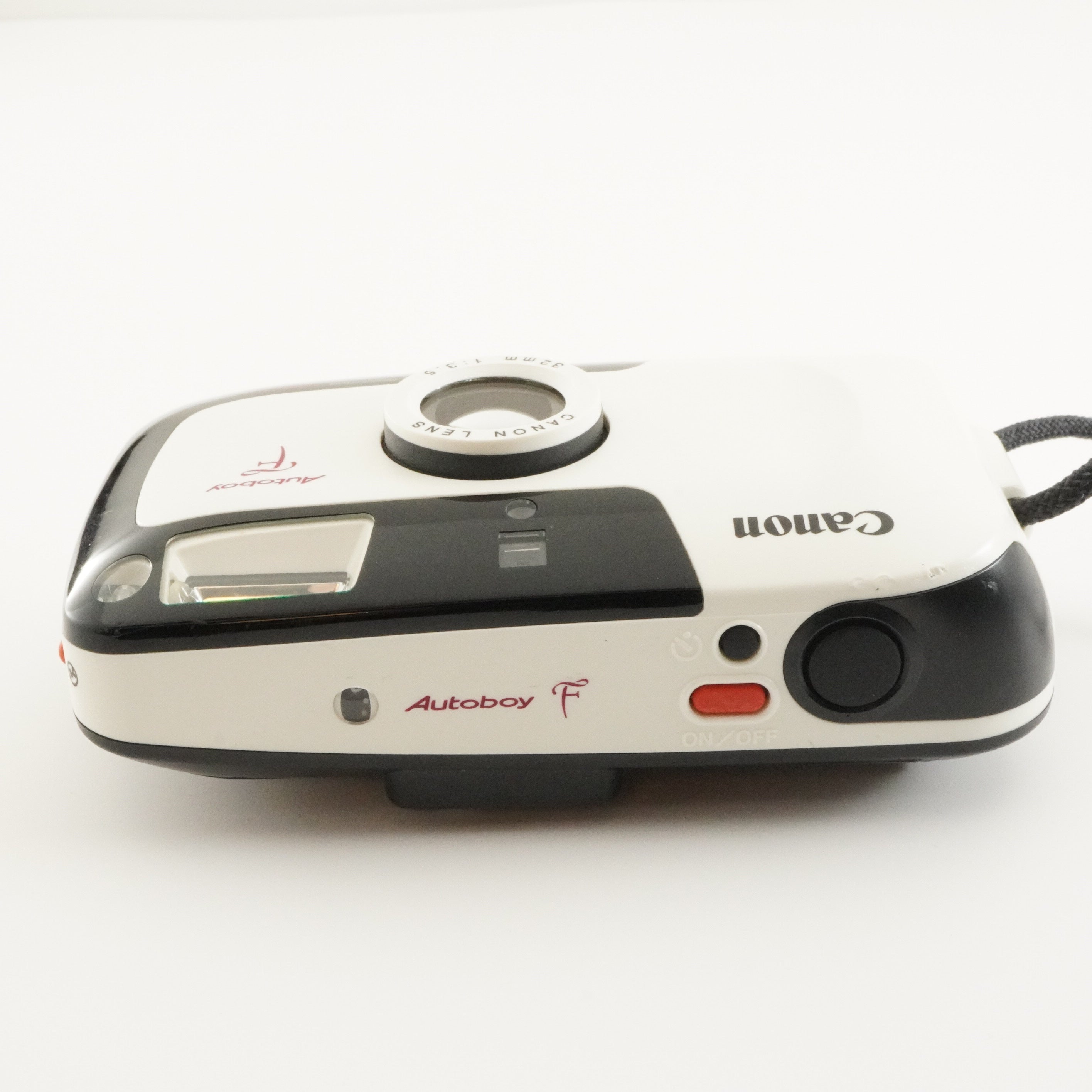Canon Autoboy F White Panda Color Point & Shoot Film Camera from