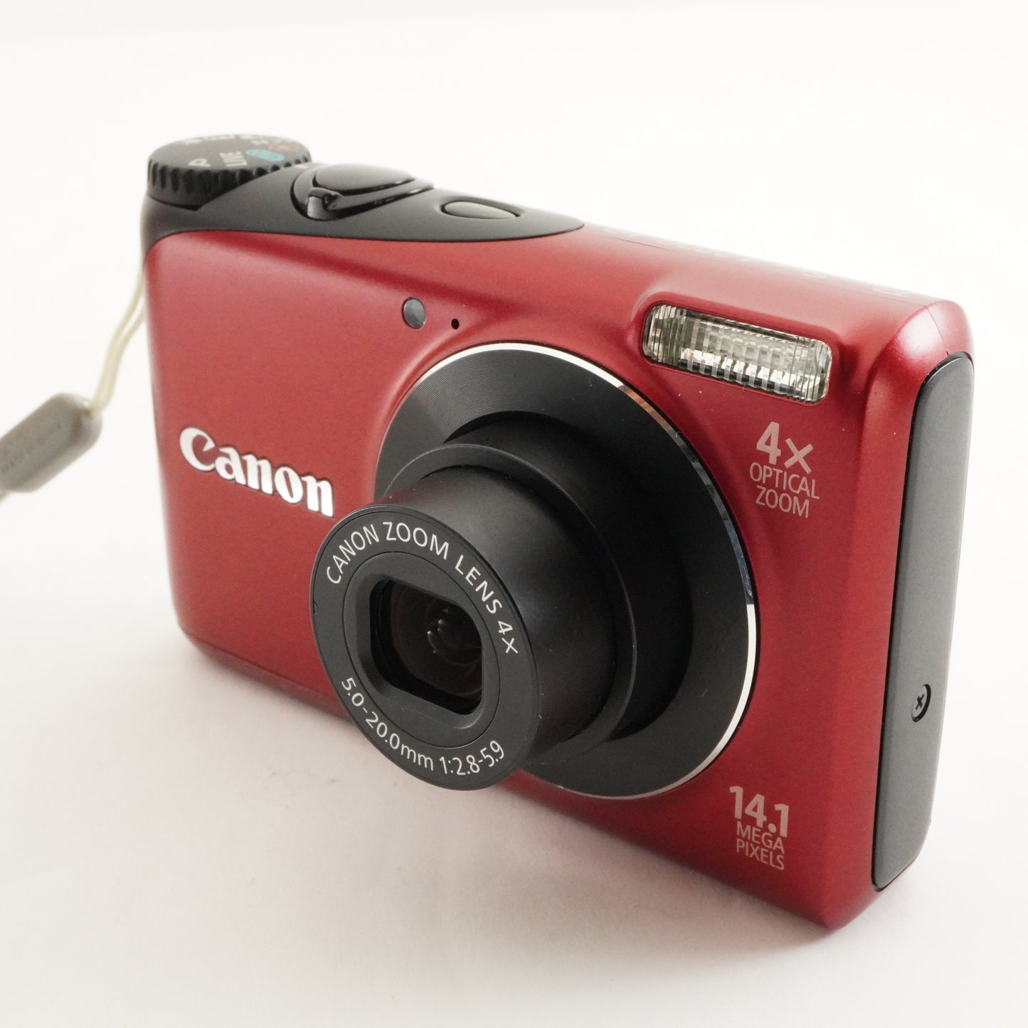 Canon PowerShot A2200 Red With 4GB SDHC Card Digital Camera from Japan #2839