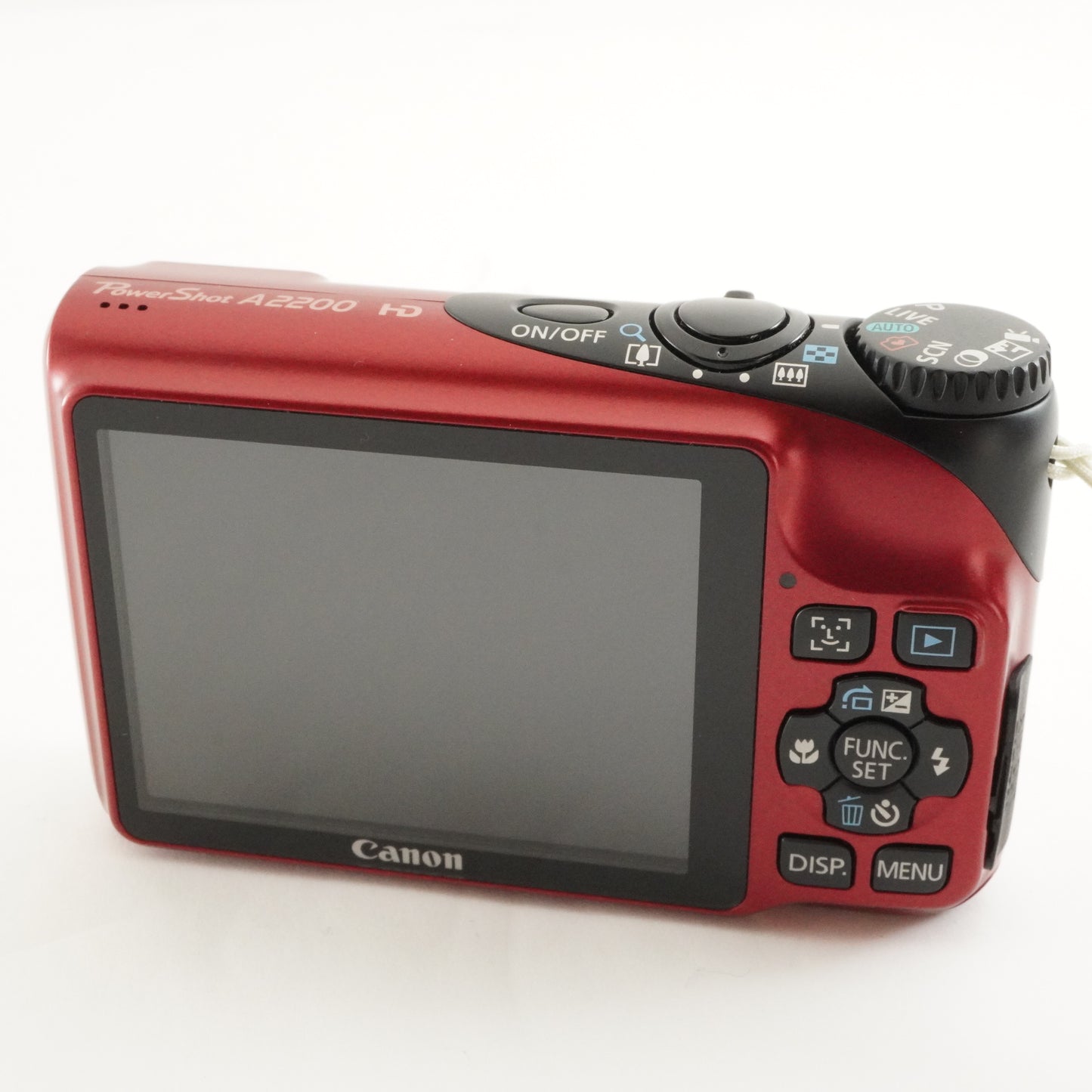 Canon PowerShot A2200 Red With 4GB SDHC Card Digital Camera from Japan #2839