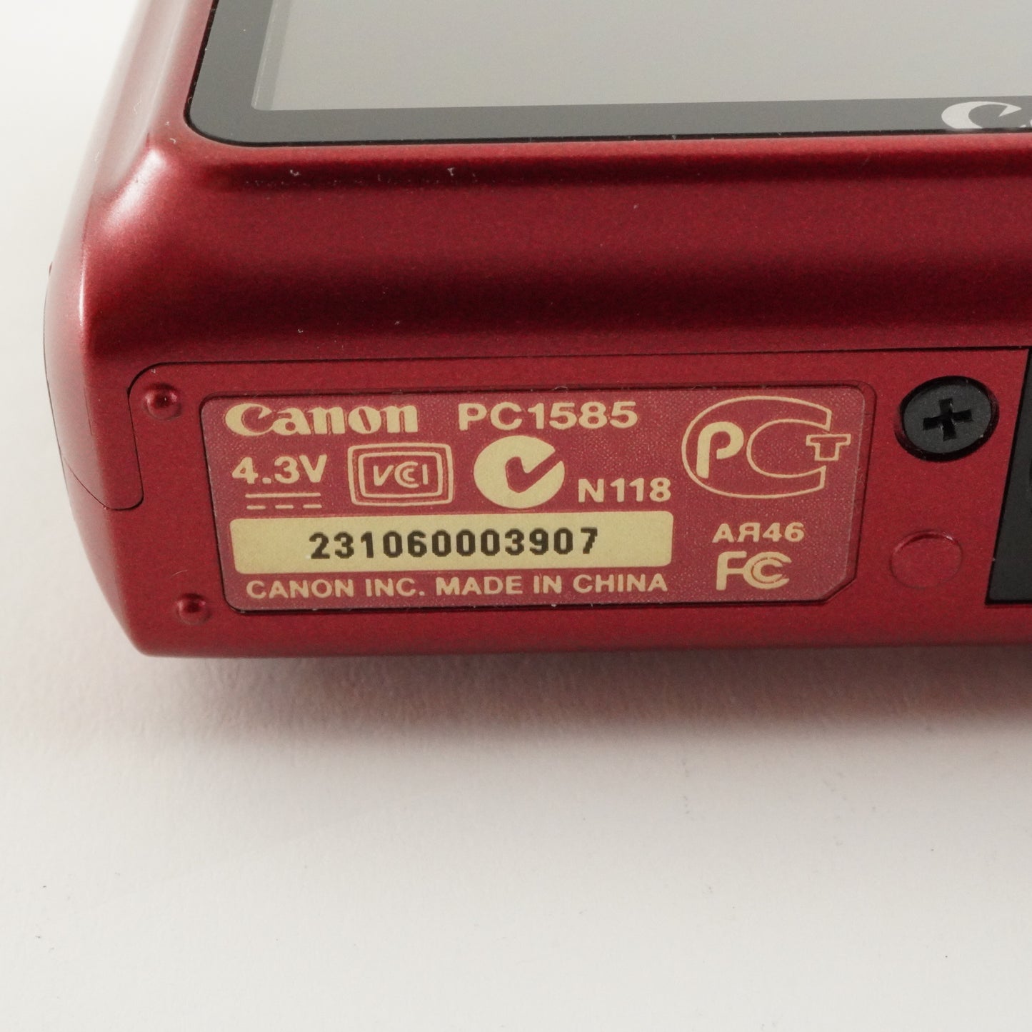 Canon PowerShot A2200 Red With 4GB SDHC Card Digital Camera from Japan #2839